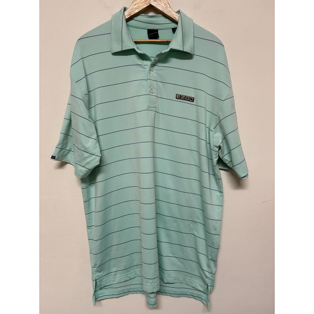 Dunning Golf EZGO Performance Golf Polo Shirt Men’s XL Baby Blue